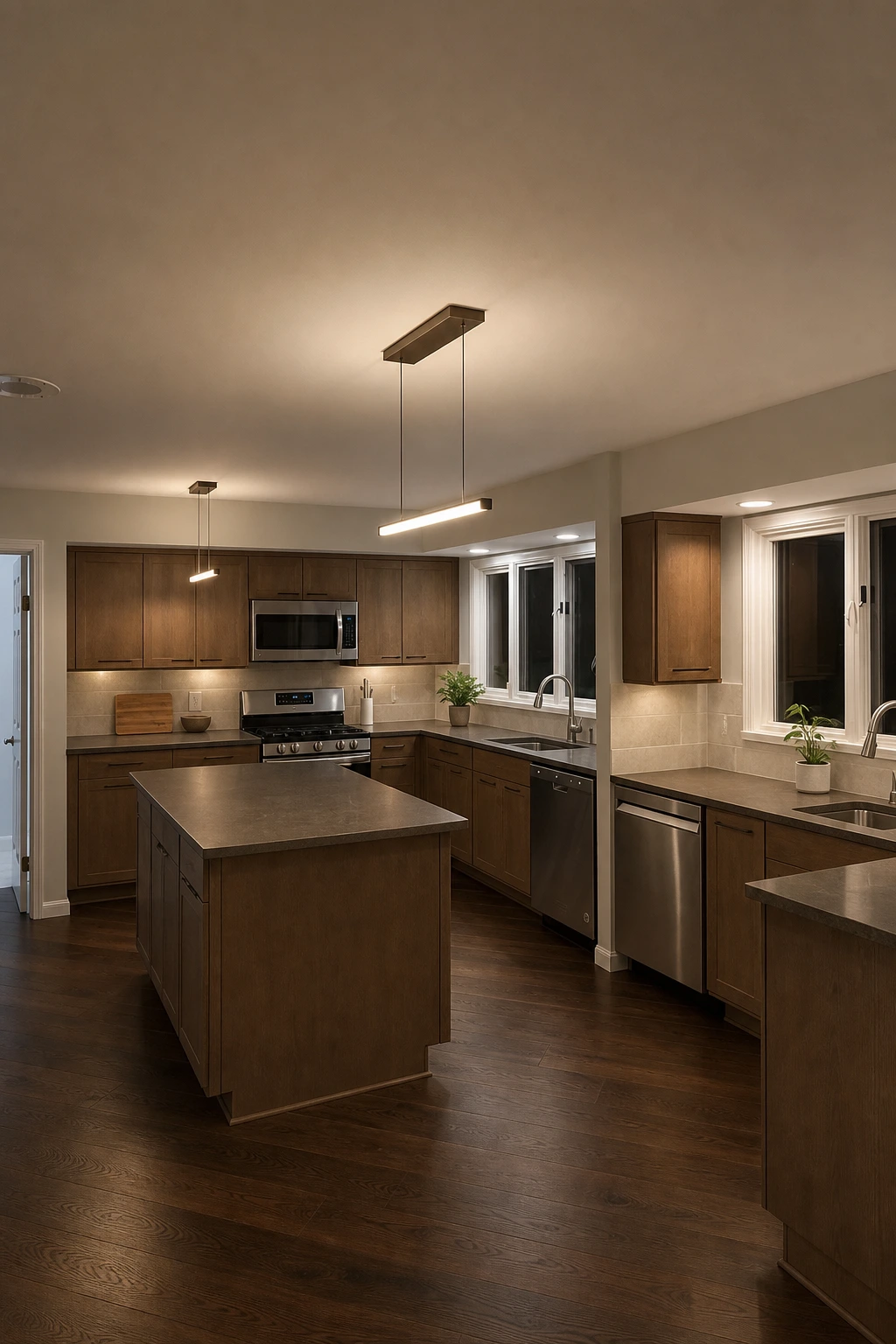 Coffee Stained Oak kitchen variation